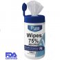 ANTIBACTERIAL WET WIPES IN RESEALABLE CONTAINER - 100 COUNT