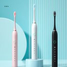 Sonic electric toothbrush 6-speed 3-color adult rechargeable soft-bristle waterproof toothbrush