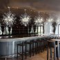 GDNS 12 Pcs Lights Chandeliers Firework LED Light Stainless Steel Crystal Pendant Lighting Ceiling