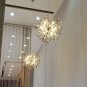 GDNS 12 Pcs Lights Chandeliers Firework LED Light Stainless Steel Crystal Pendant Lighting Ceiling