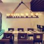 RUXUE Vintage Barn Rope Rectangle Ceiling Light Industrial Pendant Light Fixtures E26 Bulb Sockets