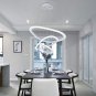 Modern LED Chandelier Pendant Light with Triangle Ring Adjustable Pendant Light Ceiling Fixture