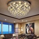 Modern K9 Crystal Chandelier Lighting Flush Mount LED Ceiling Light Fixture Pendant Chandelie