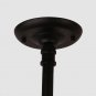 Unitary Brand Rustic Black Metal Hanging Pendant Light with 6 E26 Bulb Sockets 240W Painted Finish