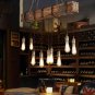 Rustic Industrial 10 Edison Bulb Chandelier Farmhouse Wood Island Industrial Suspension Light