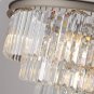 MEELIGHTING Nickel Modern Crystal Chandelier Lights Pendant Ceiling Light Vintage Chandeliers