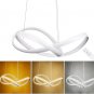 Pendant Light Dimmable, 45W Acrylic Ceiling Light, Chic Chandelier Hanging Light with Remote Control
