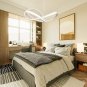 Pendant Light Dimmable, 45W Acrylic Ceiling Light, Chic Chandelier Hanging Light with Remote Control