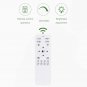 Pendant Light Dimmable, 45W Acrylic Ceiling Light, Chic Chandelier Hanging Light with Remote Control