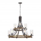 Zaria 9-Light Shaded Tiered Chandelier