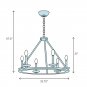 Zaria 9-Light Shaded Tiered Chandelier