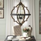 Stardust Bennington 4 - Light Lantern Geometric Chandelier