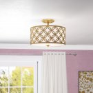 Ogden 3 - Light 15" Unique/Statement Drum Semi Flush Mount