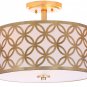 Ogden 3 - Light 15" Unique/Statement Drum Semi Flush Mount