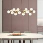 Modo 16 Round Glass LED Chandelier Pendant Lamp Ceiling Lamp Fixture (Gold) (4.7" Lampshade)