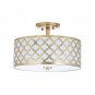 Maynard 3 - Light 15" Unique/Statement Drum Semi Flush Mount