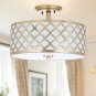 Maynard 3 - Light 15" Unique/Statement Drum Semi Flush Mount
