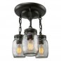 Lostant 3 - Light 12" Cluster Jar Semi Flush Mount