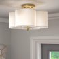 Harriett Unique/Statement Geometric Semi Flush Mount