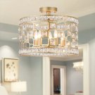 Graciela 5 - Light 16" Chandelier Style Drum Semi Flush Mount
