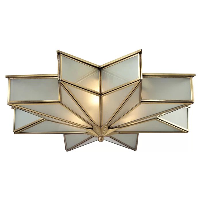 Goins 3 - Light 21" Unique/Statement Star Flush Mount