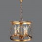 Denise 4 - Light Lantern Drum Pendant New Golden Design