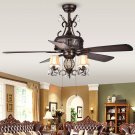 52" Sayre 5 Blade Ceiling Fan Light Kit Included