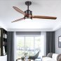 52" Eloise 3 Blade Outdoor LED Ceiling Fan with Remote, Light Kit Included