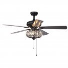 52" Dicken 5 Blade Ceiling Fan, Light Kit Included