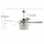 52" Cayuga 5 Blade Ceiling Fan with Remote, Light Kit Included