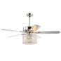 52" Cayuga 5 Blade Ceiling Fan with Remote, Light Kit Included