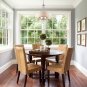 CLAXY Ecopower Lighting Crystal & Metal Drum Pendant Lighting Chandelier
