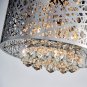 Modern K9 Crystal Raindrop Chandelier Lighting Flush Mount LED Ceiling Light Fixture Pendant Lamp