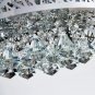 Modern K9 Crystal Raindrop Chandelier Lighting Flush Mount LED Ceiling Light Fixture Pendant Lamp