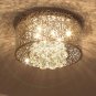 Modern K9 Crystal Raindrop Chandelier Lighting Flush Mount LED Ceiling Light Fixture Pendant Lamp