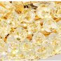 42-inch Crystal Ceiling Light LED Remote Control Retractable Extension Dimmable Wind Speed (Gold)