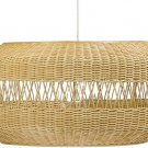 KOUBOO 1050074 Open Weave Candy Wicker Pendant Lamp 19.25" X 19.25" X 9.75" Natural Brown