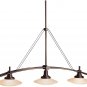Kichler Structures Large Round Pendant 3 Light 300 Total Watts Halogen Olde Bronze
