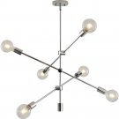 Pendant Lighting Chrome Finish Contemporary Chandeliers Light Fixture Semi Flush Mount Ceiling Light