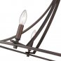 6-Light Large Wagon Wheel Chandelier  Vintage Farmhouse Pendant Light In Oil Rubbed Bronze Finish