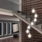 Artika Frosted Globe 7-LED-int. Pendant Lights Spiral, Chrome