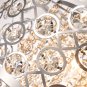 Crystal Chandeliers with 5 Lights Pendant Light with Crystal Drops,Ceiling Light Fixture  (Chrome)
