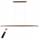 Wood Pendant lamp dimmable  Height Adjustable Chandelier Decorative Lighting 130cm x 6