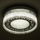 Flush Mount Ceiling Light, Dimmable LED Ceiling Light, K9 Crystal Polished Chrome Pendant Light