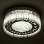 Flush Mount Ceiling Light, Dimmable LED Ceiling Light, K9 Crystal Polished Chrome Pendant Light