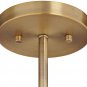 Janae Antique Gold Mini Sputnik Pendant Chandelier 12" Wide Modern Clear Crystal 6-Light