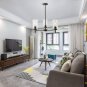3-Light Chandeliers Rustic Clear Glass Shades Pendant Lighting Oil Rubber Hanging Ceiling Lights