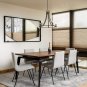 Modern Farmhouse Dining Room Chandelier, 5-Light Kitchen Pendant Light In Oil Rubbed Bronze Finish
