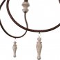 Antique Handmade Wood Chandelier with Drops Farmhouse Pendant Lights for Dining Room and Living Room