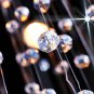 Saint Mossi Modern K9 Crystal Raindrop Chandelier Lighting Flush Mount LED Ceiling Light